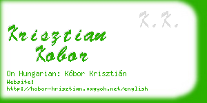 krisztian kobor business card