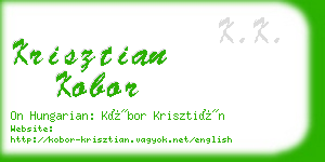 krisztian kobor business card